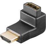 Guld - HDMI Kabler Goobay HDMI - HDMI (angled) Adapter M-F