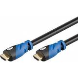 Blå - Guld - HDMI-kabler Goobay HDMI - HDMI Premium High Speed ​​with Ethernet 0.5m