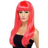 Lange parykker Kostumer på tilbud Smiffys Babelicious Wig Neon Pink