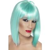 Turkis Parykker Smiffys Glam Wig Neon Aqua