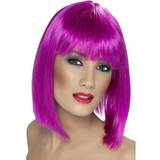 Lilla Parykker Smiffys Glam Wig Neon Purple