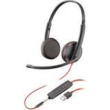 Poly On-Ear Høretelefoner Poly Blackwire C3225 USB-A