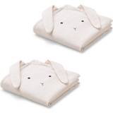 Hvid Sutteklude Liewood Hannah Muslin Cloth Rabbit 2-pack
