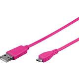 Han - Han - Pink - USB-kabel Kabler MicroConnect USB A - Micro USB B 2.0 1m