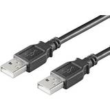 MicroConnect Rund - USB A-USB A - USB-kabel Kabler MicroConnect USB A-USB A 2.0 0.1m