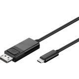 3,0 - DisplayPort-kabler - Rund MicroConnect USB-C-DisplayPort 3.1 1m