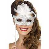 Sølv Masker Smiffys Baroque Fantasy Eyemask Silver