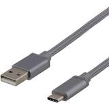 Deltaco USB A-USB C - USB-kabel Kabler Deltaco USB A-USB C 2.0 0.5m