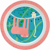 Petit Jour Pink Sutteflasker & Service Petit Jour Baby Plate La Jungle Sloth