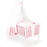 Pinolino Hvid Tekstiler Pinolino Textile Equipment for Childrens Beds Glückspilz Pink 4pcs