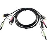 Aten USB-kabel Kabler Aten HDMI/USB A/2x3.5mm - HDMI/USB B/2x3.5mm 1.8m