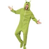 Science Fiction Udklædningstøj Smiffys Green Alien Adult Costume