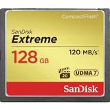 128 GB Hukommelseskort SanDisk Extreme Compact Flash 120MB/s 128GB