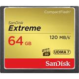 64 GB - Compact Flash Hukommelseskort SanDisk Extreme Compact Flash 120MB/s 64GB