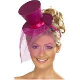20'erne Hovedbeklædninger Smiffys Fever Mini Top Hat on Headband Hot Pink