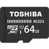Toshiba Hukommelseskort & USB Stik Toshiba M203 MicroSDXC Class 10 UHS-I U1 100MB/s 64GB +Adepter