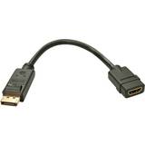 Lindy DisplayPort-kabler - HDMI DisplayPort - Rund Lindy HDMI-DisplayPort 0.2m