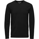 Jack & Jones Elastan/Lycra/Spandex Overdele Jack & Jones Basic Long-Sleeved T-shirt - Black/Black