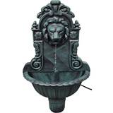 Havedekorationer vidaXL Lion Head Wall Fountain