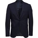 Herre - XS Blazere Selected Slim Fit Blazer - Blue/Navy Blazer