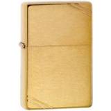 Zippo Windproof Brushed Brass Vintage with Slashes
