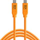 Orange - USB-kabel Kabler Tether Tools 3.2 Gen.1 USB C - USB C M-M 4.6m