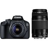 Spejlreflekskameraer Canon EOS 4000D + EF-S 18-55mm + EF 75-300mm