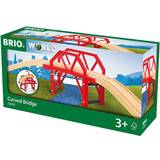 Trælegetøj Legetøjsbil BRIO Curved Bridge 33699