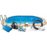Pools på tilbud Swim & Fun Inground Pool Package 8x4x1.5m