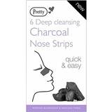 Pretty Ansigtspleje Pretty Deep Cleansing Charcoal Nose Pore Strips 6-pack
