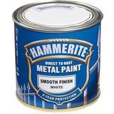 Metalmaling - Oliebaseret Hammerite Direct to Rust Smooth Effect Metalmaling Hvid 0.25L