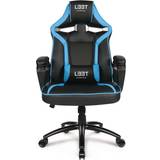 Blå - Justerbar siddehøjde Gamer stole L33T Extreme Gaming Chair - Black/Blue