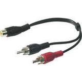 Wentronic Kabler Wentronic RCA-2RCA M-F 0.2m