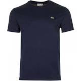 Lacoste 12 Tøj Lacoste Men's Crew Neck Pima Cotton Jersey T-shirt - Navy Blue
