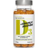 Gurkemeje Vitaminer & Mineraler BioSalma D3 62.5ug + Turmeric And Ginger 120 stk