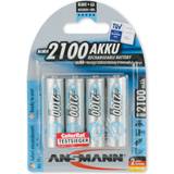 Batterier - Blå - Kamerabatterier Batterier & Opladere Ansmann NiMH Mignon AA 2100mAh MaxE Compatible 4-pack