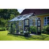 Fritstående drivhuse Juliana Premium 10.9m² 3mm Aluminium Hærdet glas