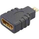 HDMI Micro - Sort Kabler Vivanco Gold HDMI - Micro HDMI M-F Adapter