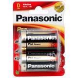 Batterier - D (LR20) - Lommelygtebatteri Batterier & Opladere Panasonic Pro Power D Compatible 2-pack
