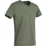Stedman Grøn - S Overdele Stedman Ben V-neck T-shirt - Military Green