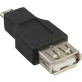 InLine USB A Kabler InLine USB A - Micro B M-F 2.0 Adapter