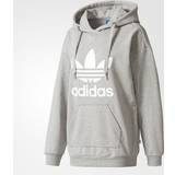forligsmanden Lære Trafikprop Adidas Trefoil Logo Hoodie - Medium Grey Heather • Pris »