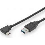 3.1 (gen.2) - Et stik Kabler Digitus USB A-USB C 3.1 (Gen.2) Angled 1m