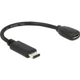 DeLock USB-kabel Kabler DeLock USB C - USB Micro-B 2.0 0.2m