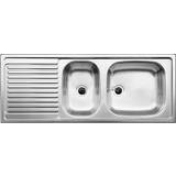 Sølv Køkkenborde integreret vask Blanco Top EZS 11x4 (500847)