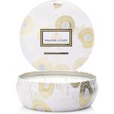 Pink Lysestager, Lys & Dufte Voluspa Panjore Lychee 3 Wick Tin Duftlys 340g