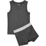 146 - Drenge Undertøjssæt Minymo Underwear Set - Dark Grey Melange (4876-121)