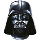 Papir Heldækkende masker Rubies Darth Vader card mask