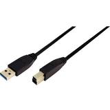 LogiLink Skærmet - USB-kabel Kabler LogiLink CU0024 USB A - USB B 3.0 2m