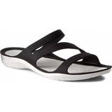 38 ½ - Plast Sko Crocs Swiftwater Sandal - Black/White